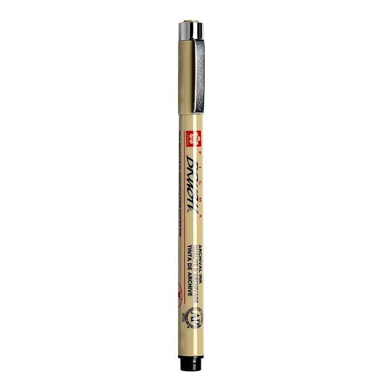 SAKURA PIGMA Japanese Imported Needle-Tip Pen, Outlining Pen, Signature Pen, Drawing Pen, Ink Pen, XSDK-BR#49 Soft Pen, Single Pe