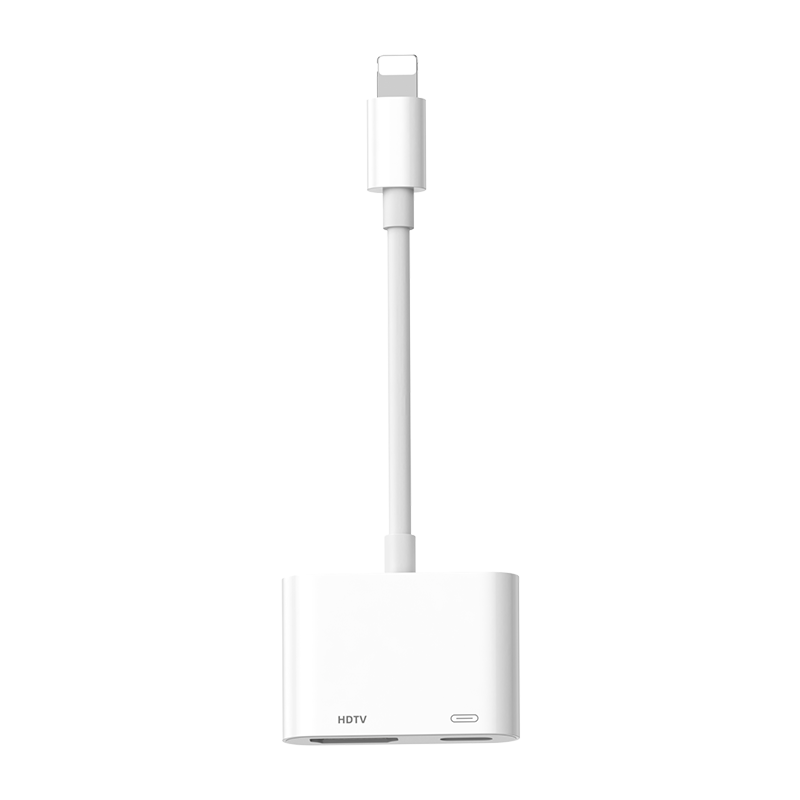 BIAZE Lightning to HDMI Converter, Phone Screen Mirroring Device for Projectors, High-Definition Video Cable Compatible with IPhone 14/13/12/iPad, P9, No Power Supply Required