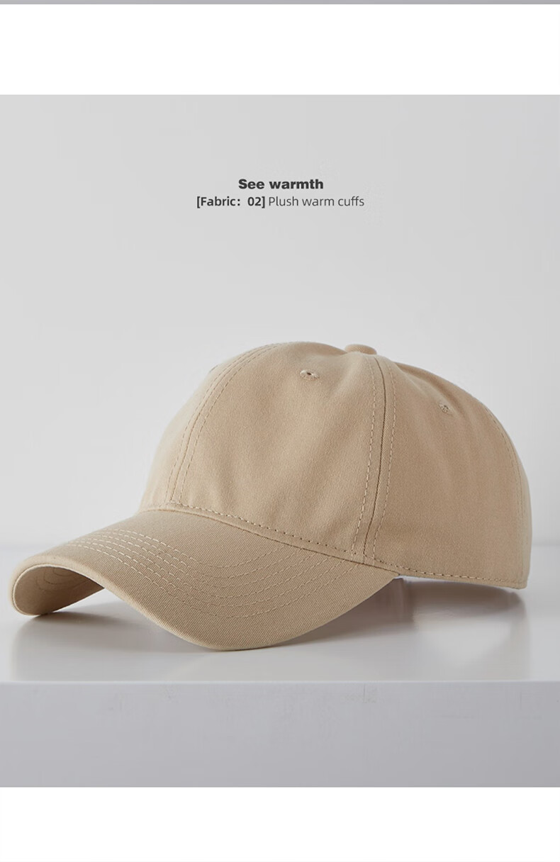 XUEXIMAN Solid Color Baseball Cap for Women, Deep Crown Sun Hat, Large Head Circumference, Face Slimming, Soft Top Duckbill Cap for Women 14