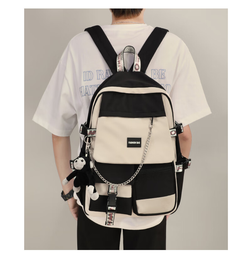 Viney Backpack for Men And Women, Large Capacity Lightweight School Bag for Middle School High School College Students, Travel Bag Trendy Business Laptop Bag High Aesthetic Value 4-6 Grade Elementary School Students Lightweight Travel Bag Simple Casual Outdoor Hiking 5