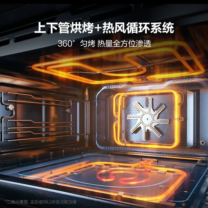 美的（Midea）嵌入式微蒸烤一体机50L大容量变频微波蒸烤箱搪瓷内胆智能手机APP远程操控搪瓷内胆 触控高清彩屏