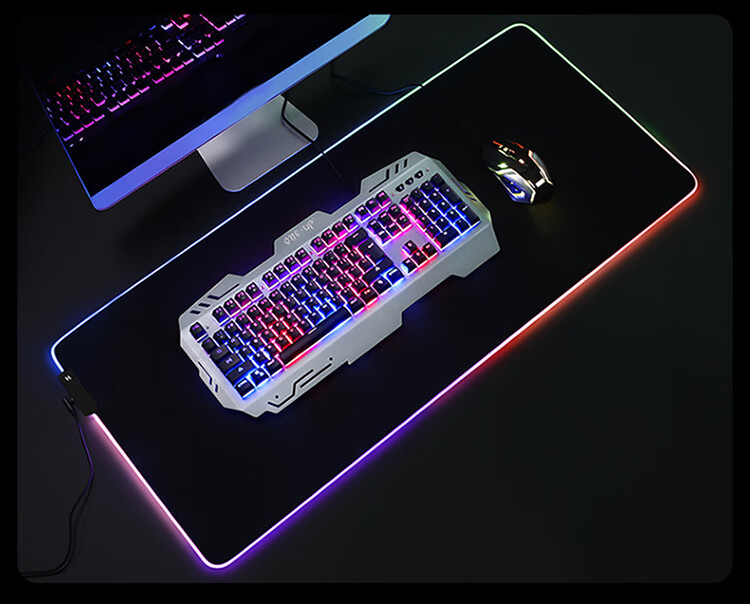 BUBM Gaming Mouse Pad, Extra Thick 6MM Mouse Pad, Suitable for LOL And PUBG Games, Square Gaming Mouse Pad, Thickened Smooth Mouse Pad - E-Sports White Tiger 12