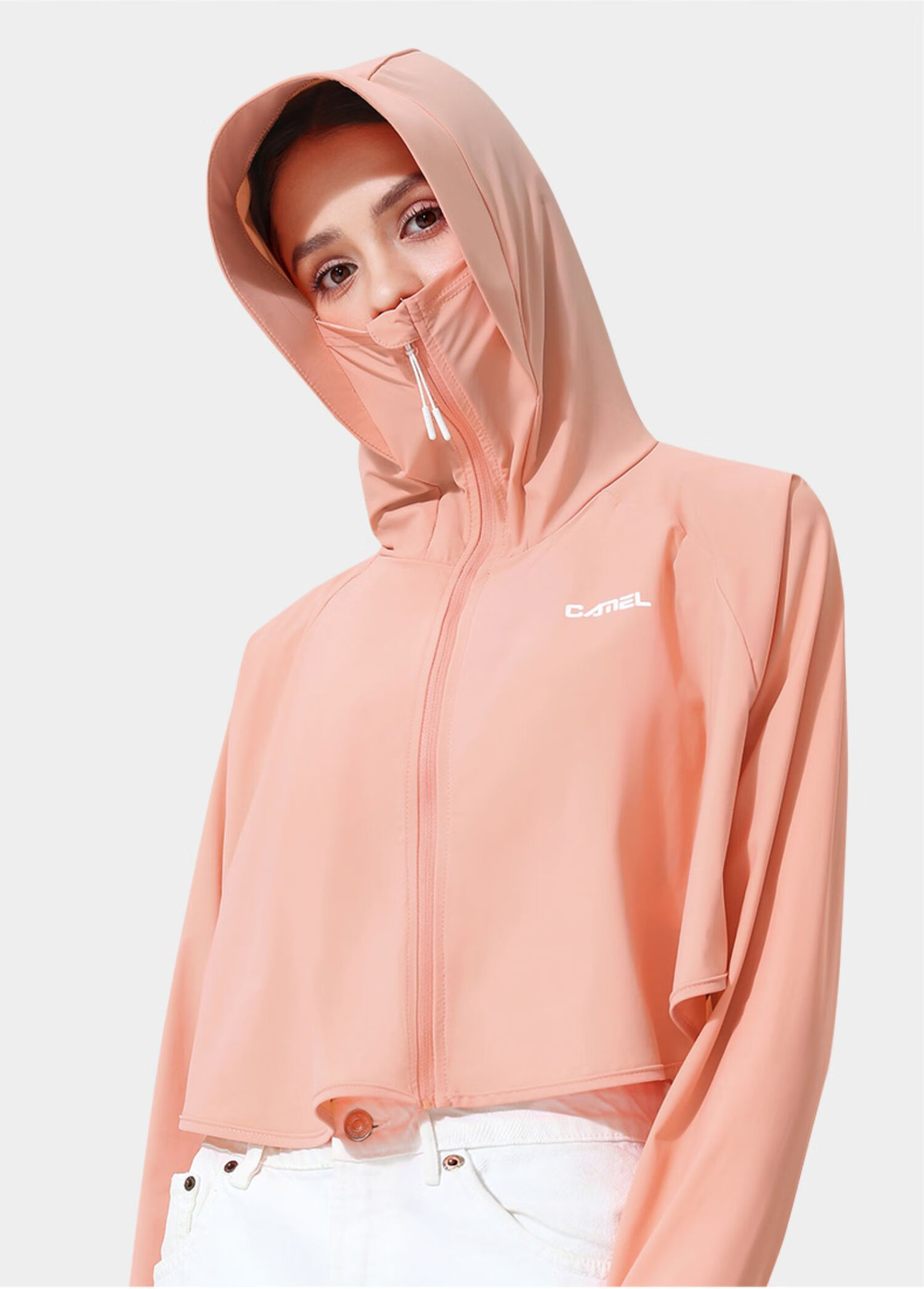 CAMEL Women's Sun Protection Clothing for Spring And Summer, UV Protection UPF50 Outdoor Short Skin Coat A0S142120 10
