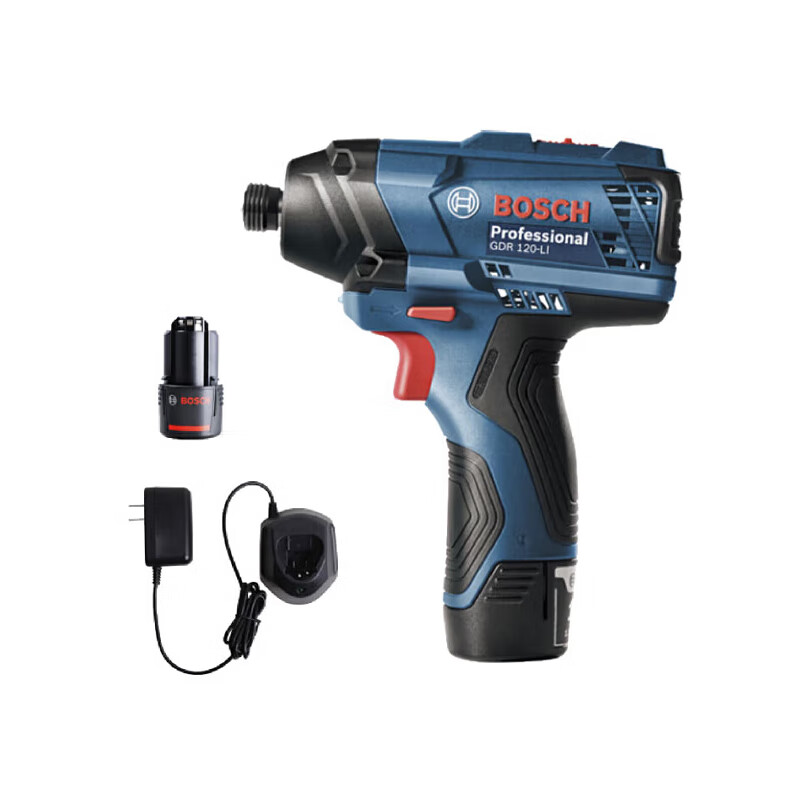 BOSCH Impact Driver, Electric Wrench, Multi-Function for Tightening And Installation, 12V Lithium Battery, 2.0Ah Dual Battery, GDR 120-LI