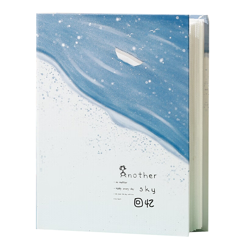 Ouliwen [Lowest Price Online] Insert-Style Oil Painting Storage Album, Large Capacity Family Photo Album, Couple's Graduation Memory Book, Photo Book (6-Inch Laminated, 200 Pages) - Remembrance