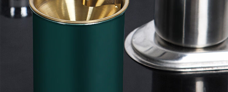 Jidukongjian Thickened Windproof And Ash-Proof Stainless Steel Ashtray, Home Office Desk Decoration, Dark Gree 3