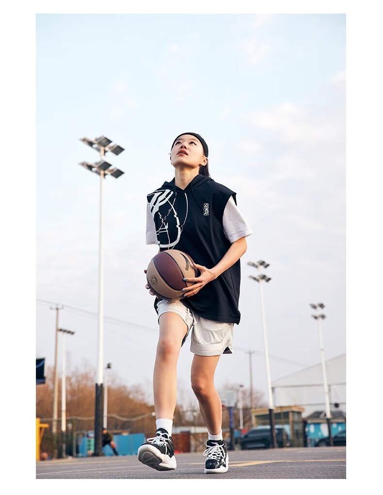 ANTA Lingdan Basketball Size 7 Adult Competition Non-Slip Wear-Resistant Cement Court Indoor Outdoor Youth Children's Seven PU Ball 11