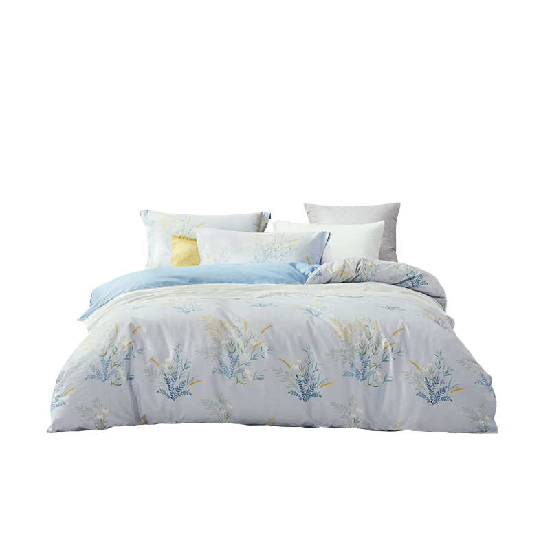 LOVO Lulaiafang Pure Cotton Four-Piece Bedding Set, Cotton Twill Bed Sheet, Duvet Cover, Pillowcases, Bedding, 200*230cm
