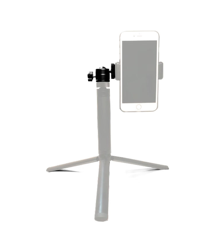 Earlymen EM-215 Mini Spherical Gimbal GoPro Adapter, Action Camera Mount Base, Portable Flash Stand Octopus Gimbal Bracket 1/4 11