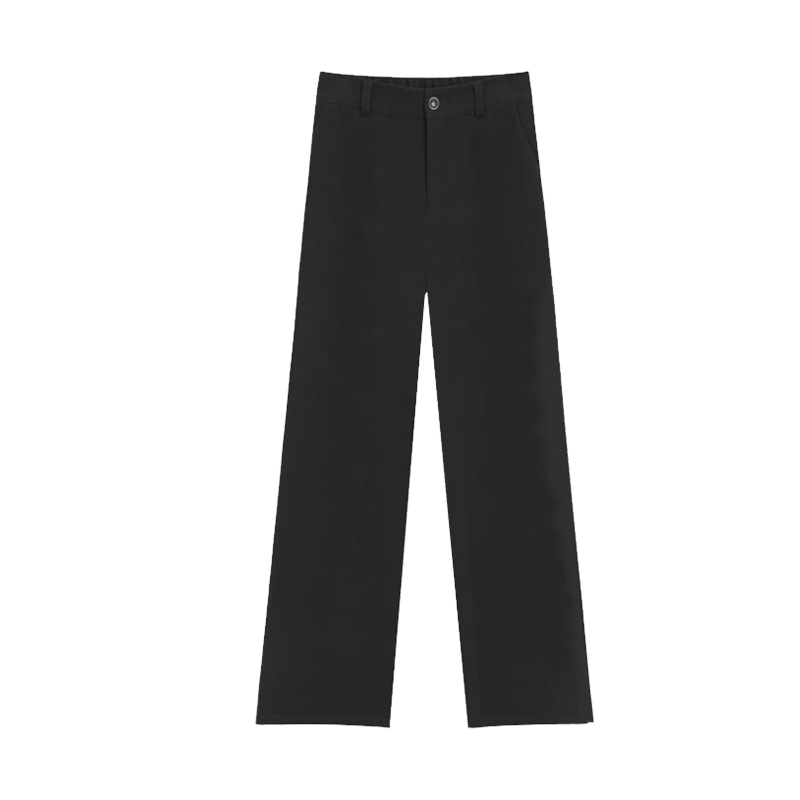 FitonTon Women's Suit Pants, Spring And Summer Nine-Tenths Length, Slimming High-Waist Draping Trousers, Loose-Fitting Straight-Leg Suit Pants, Casual Wide-Leg Pants