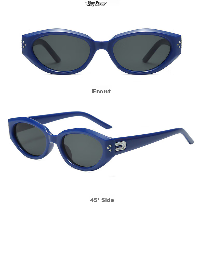 Boshide Children's Sunglasses, Cat Eye Glasses, Retro UV Protection Parent-Child Style, Black Frame with Gray Lenses 18