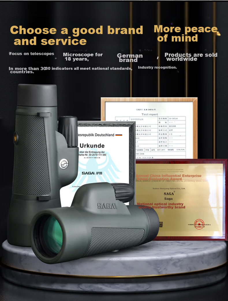 SAGA Sniper Monocular Telescope, High-Definition High-Magnification Military Binoculars with Night Vision, 100km Professional Birdwatching And Moon-Gazing Scope for Scenery Viewing 3