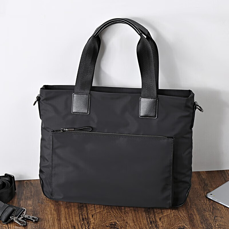 Pabojoe Men's Handbag, Business Briefcase, Large Capacity Laptop Bag, Document Bag, Shoulder Crossbody Bag