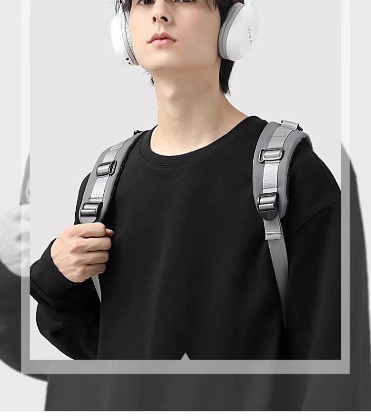 GENIOLAMODE Fleece-Lined Sweatshirt for Men, Winter 2026 New Style Round Neck Thick Warm Base Layer Long-Sleeve T-Shirt Trendy 5