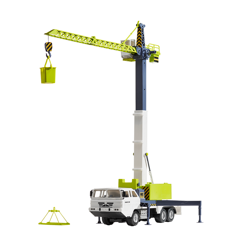 Babycare &bct Construction Vehicle Large Tower Crane Simulation Model Early Education Boys Birthday Gift Inertia Car Toy Car