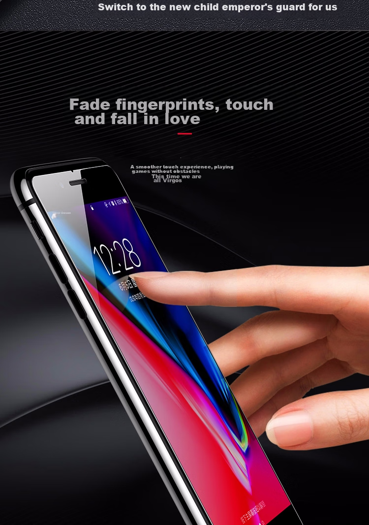 ESCASE [Two Pieces] IPhone 8 Plus/7 Plus/6S Plus Tempered Glass Screen Protector, High-Definition Screen Coverage Non-Water Gel Film, Front Glass Film 7