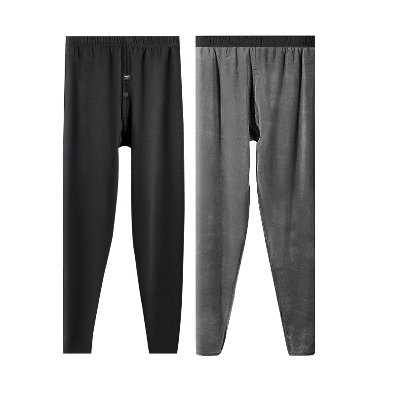 SEPTWOLVES [Ultra Soft Fleece] Thermal Underwear for Men, Autumn And Winter Fleece-Lined Thick Long Johns, Warm Base Layer, Heat-Generating Breathable Cotton Pants