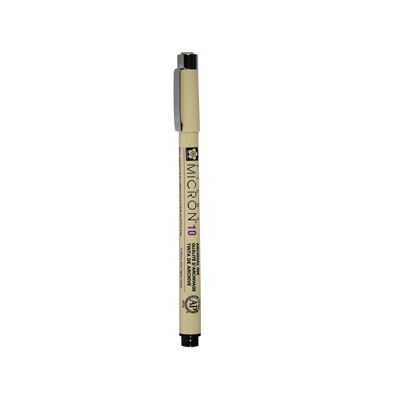 SAKURA PIGMA Needle-Tip Pen, No.10 Black, 0.60mm, Imported from Japan, Waterproof Drawing Pen, Ink Pen for Students, Children's Art, Hand-Drawn Comics, Anime Desig