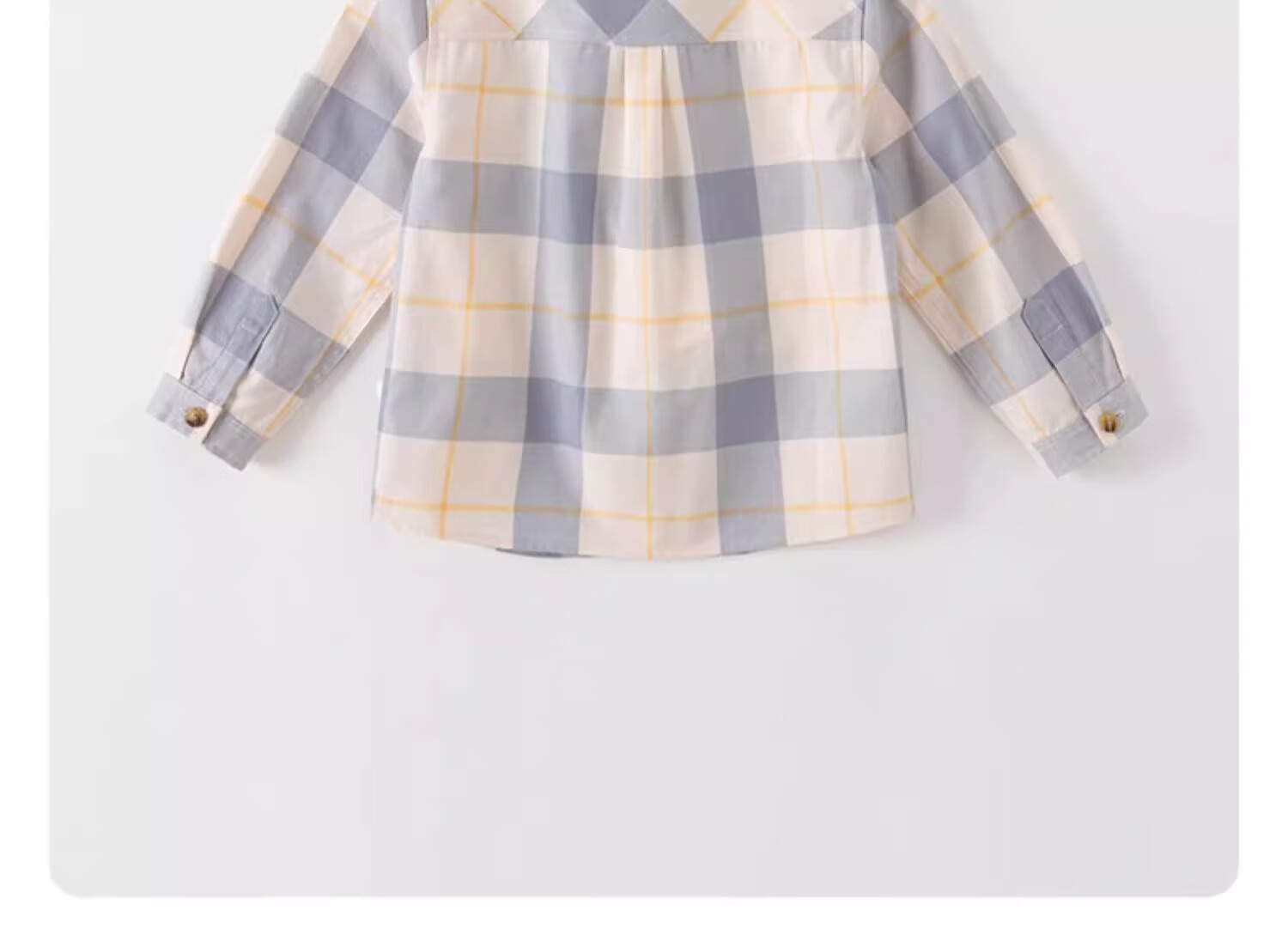 DAVE & BELLA Boys' Spring Shirt Plaid Shirt Children's Jacket Kids Top Children's Clothing 2