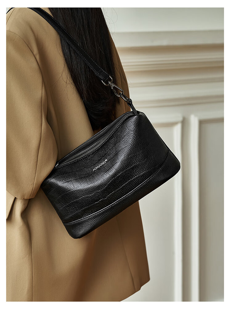 Aokang Women's Handbag, 2026 New Trendy Cowhide Small Square Bag, Light Luxury Crossbody Shoulder Bag, Birthday Mother's Day Gift for Mom Or Wife 2