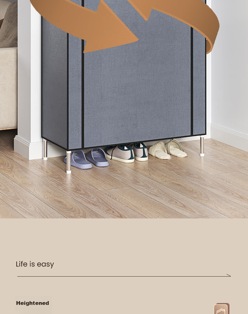 Jialiren Multi-Tier Shoe Rack for Entryway, Simple Home Shoe Cabinet, Multifunctional Dormitory Shoe Organizer, Dustproof Storage Cabinet 5