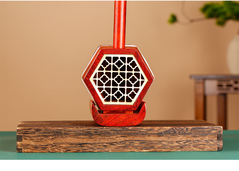 Xiangsiniao Rosewood Erhu for Beginners' Practice, Python Skin Hexagonal Erhu, Traditional Musical Instrument, Rosin, Portable Cloth-Covered Hard Case 13