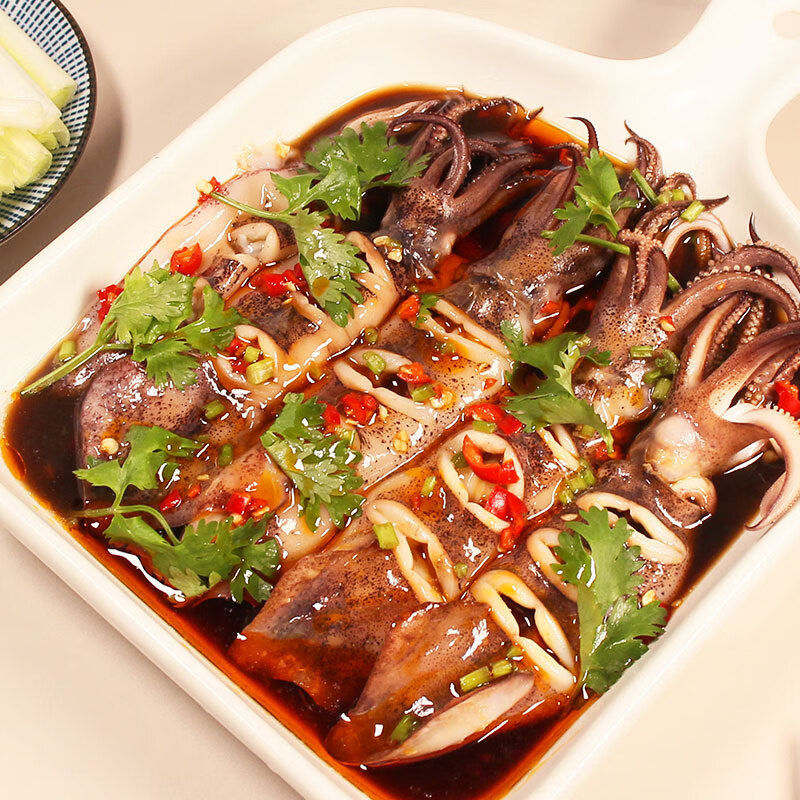 富海锦鲜冻笔管鱿鱼1斤鱿鱼 海兔子 墨斗鱼 火锅烧烤食材海鲜生鲜软足类