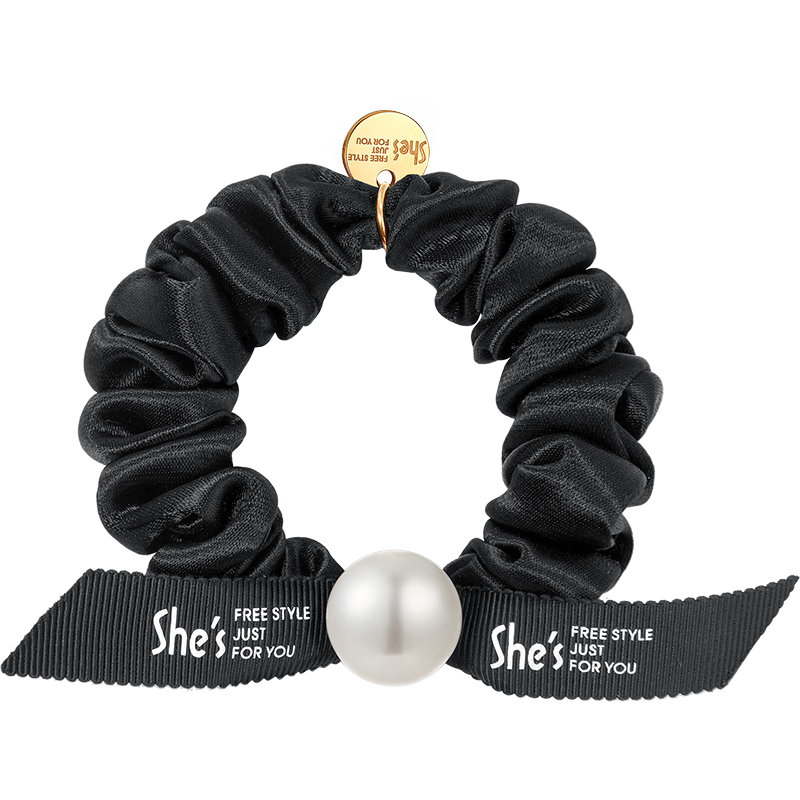 She's Light And Simple Imitation Pearl Hair Tie Fashion Ponytail Flower Mid-Autumn Festival Gift for Teachers