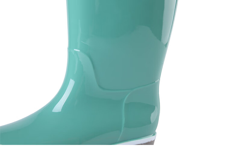 Pinzhide Women's Tall Rain Boots, Waterproof And Non-Slip, Wear-Resistant to Acid And Alkali, Flood Prevention Rubber Shoes with Breathable Lining, Blue, Size 36 15