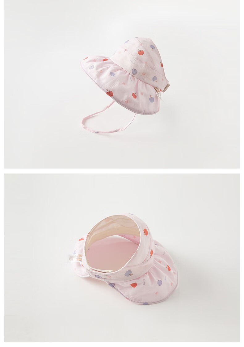 DAVE & BELLA Kids Sun Hat Girls Outdoor Summer Baby Wide Brim Open Top Thin Hat 8