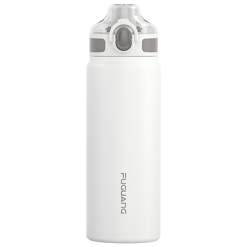 Fuguang Insulated Water Bottle, Large Capacity, 316L Stainless Steel, for Men And Women, with Straw, Outdoor Car Travel Fitness Sports Cup, 720ml