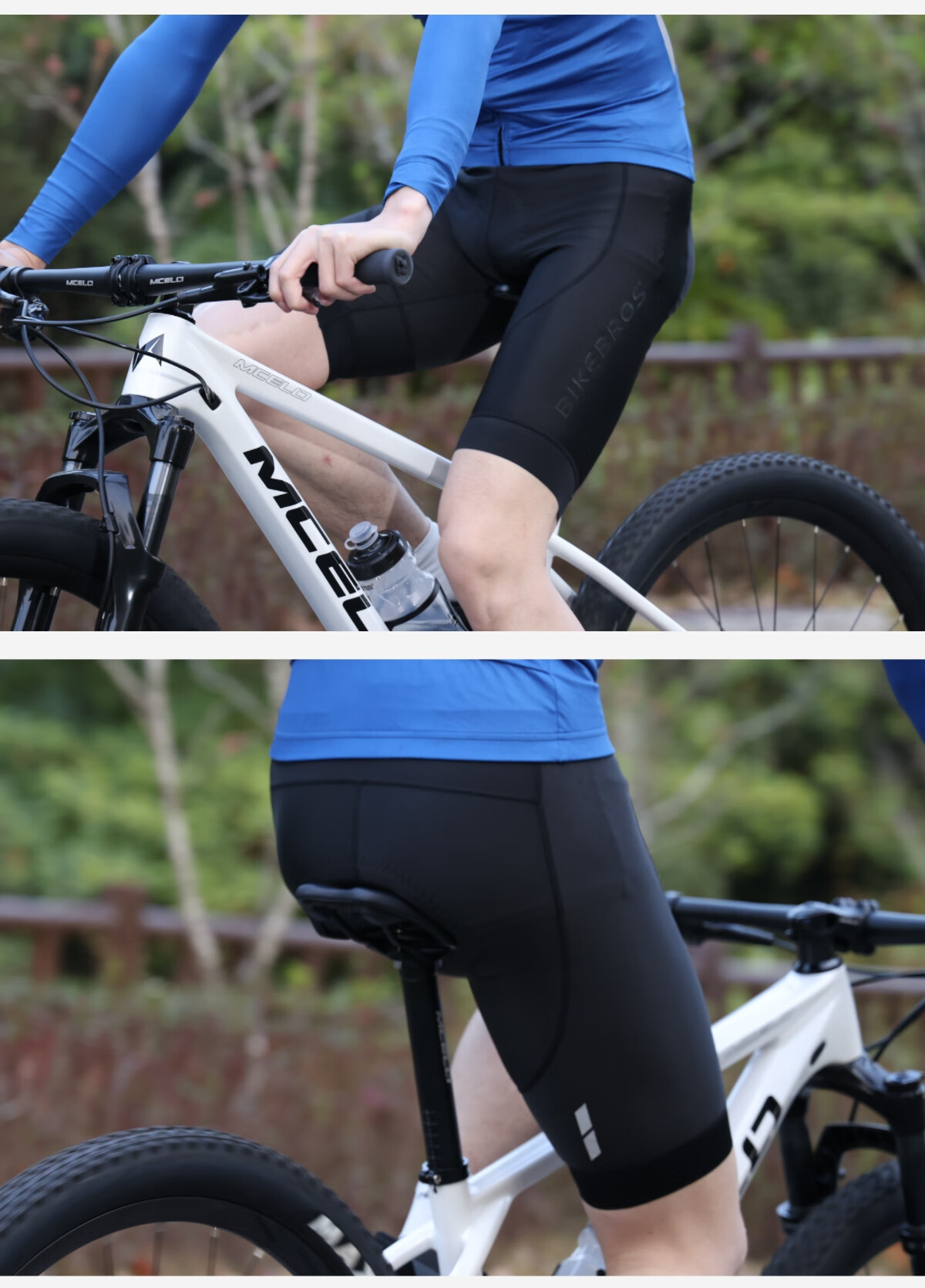 BIKEBROS Mountain And Road Cycling Jersey, Men's Summer Cycling Shorts, Black, Size M 7