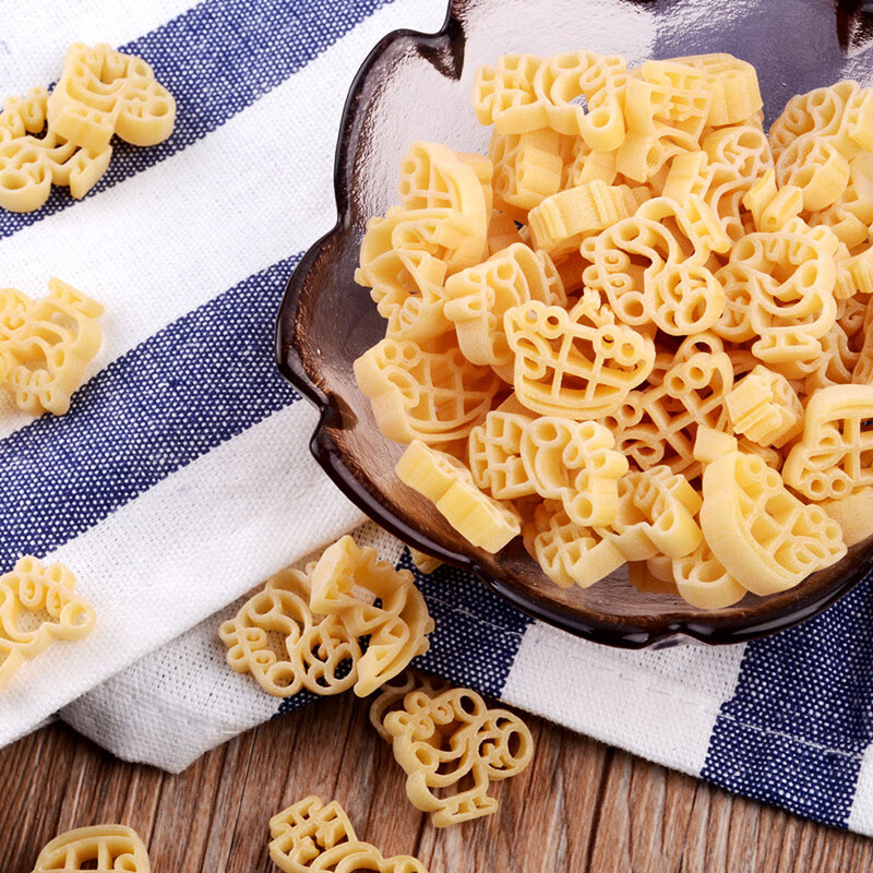 麦丽莎希腊进口粉红小猪儿童意大利面 500g 卡通趣味低脂高蛋白儿童意面