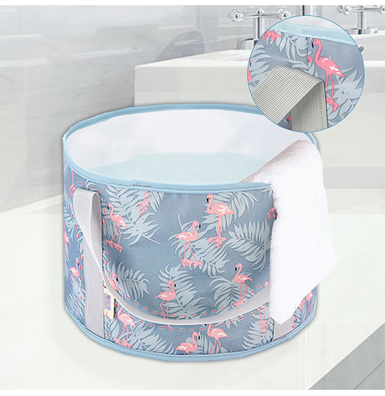 40,000km Foldable Foot Soaking Bucket Portable Insulated Foot Bath Bag for Home and Dormitory Use 9