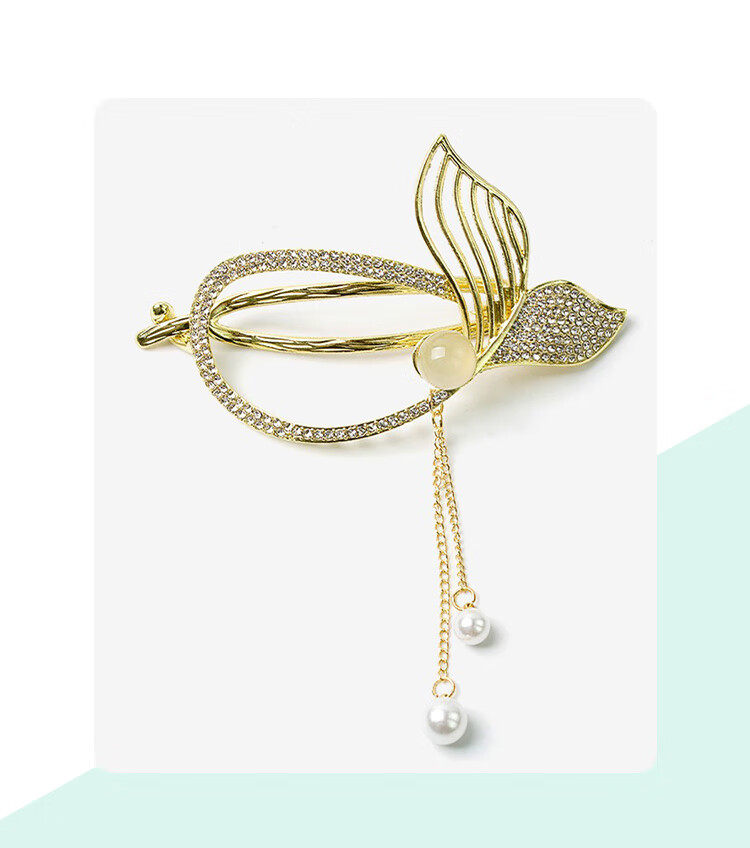 CHIMERA [You'll Always Have Me] Fish Tail Hair Clip, High-End Hairpin, Back of Head Twist Clip, Hair Accessory, Birthday Gift for Wome 17