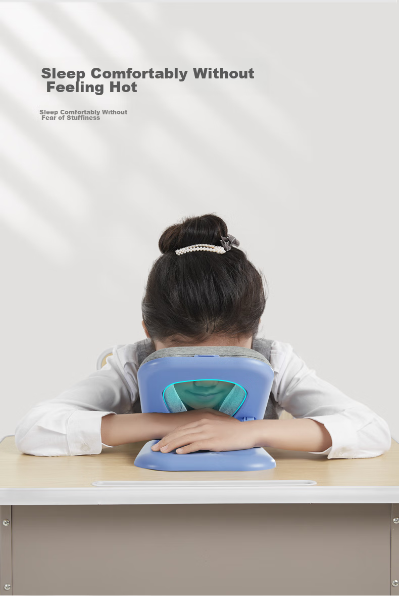 PPW Portable Nap Pillow, Elementary School Student Nap Pillow, Face-Down Sleeping Hug Pillow, Children's Nap Aid, Face-Down Pillow, Foldable Pink Elephant 9