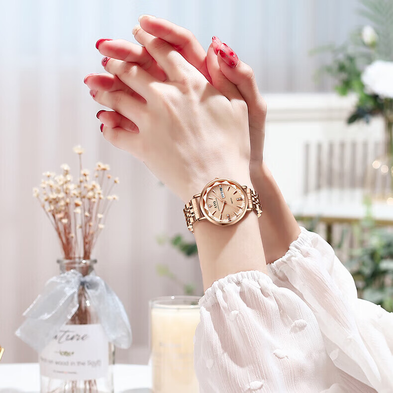 ATQ Ultra-Thin Watch for Women, Mechanical Style Top Ten Brands Wristwatch, Simple Design, New Year Valentine's Day Gift for Girlfriend Or Wife 5