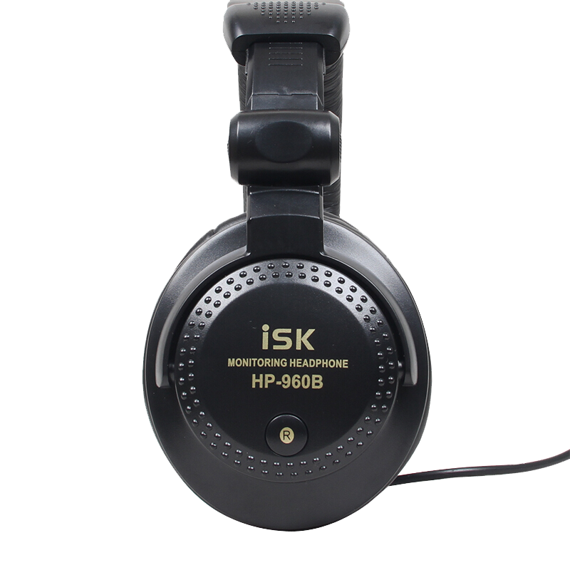 ISK HP960B Professional Wired Over-Ear Monitoring Headphones, Computer And Mobile Phone Sound Card Live Streaming Singing Recording Monitoring Headphones with Closed-Back Cavity for Effective Noise Reduction And High-Fidelity Audio