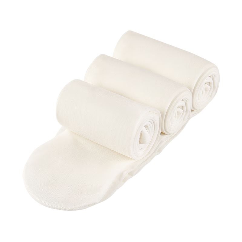 LangSha Children's Leggings, Girls' Tights, Summer Thin Dance Socks, Baby Student Dance White Socks, 3-Pack