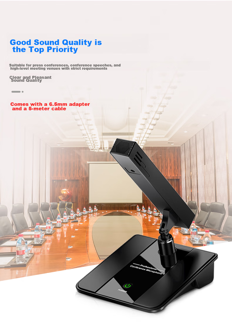 SAST Ok-31 Four-In Wireless Gooseneck Microphone, Conference Engineering Portable Receiver, Large-Scale Event Public Address System, Professional Adjustable Frequency Capacitor Microphone, Black 8