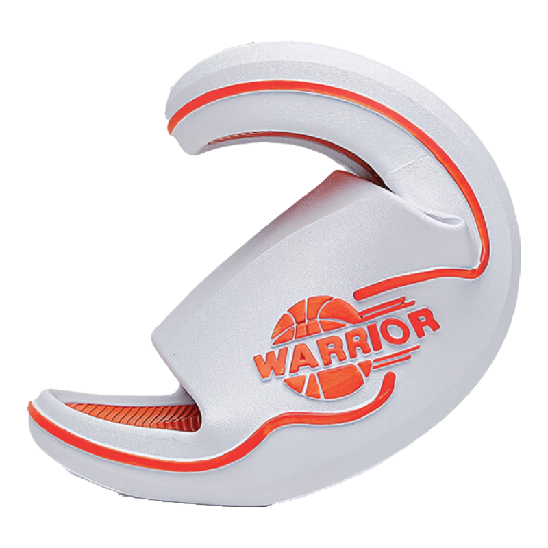 Huili Sports Slippers for Men, Indoor And Outdoor Wear, Comfortable Bathroom Soft Cushioning Non-Slip HL3986 White Orange Size 46-47