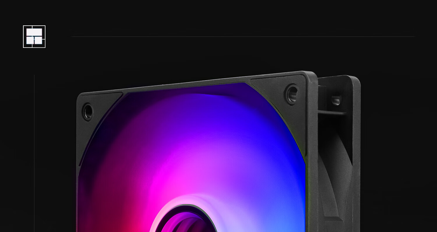 Thermalright TL-C12B V3 Black ARGB 12cm Case Fan, Infinite Mirror Light Fan, RGB Fan, 4-PIN PWM Speed-Adjustable Fa 2
