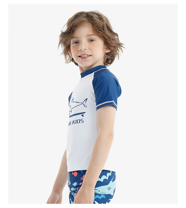 PEAK Children's Swimwear, Boys' Two-Piece Swimsuit, for Small to Large Kids, Cute Hot Spring Swim Trunks, Kids' Swimming Costume Set, Size 100 6