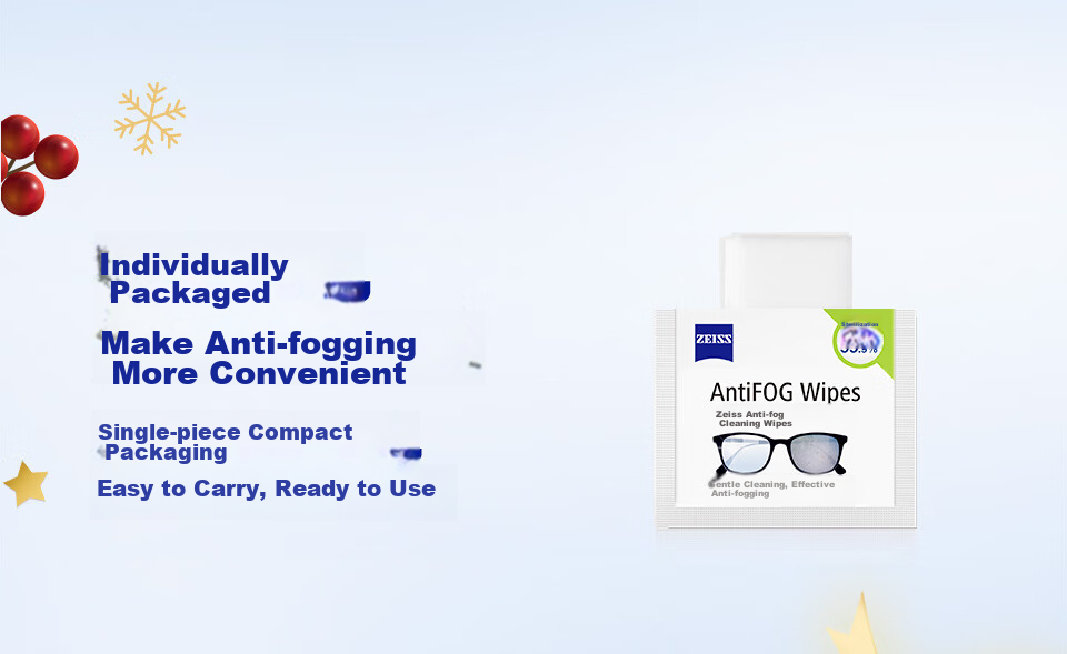 ZEISS Anti-Fog Cleaning Wipes for Glasses, Lenses, Goggles, Swimming Goggles, And Myopia Glasses - Anti-Fog Paper Towels, 100 Sheets 8