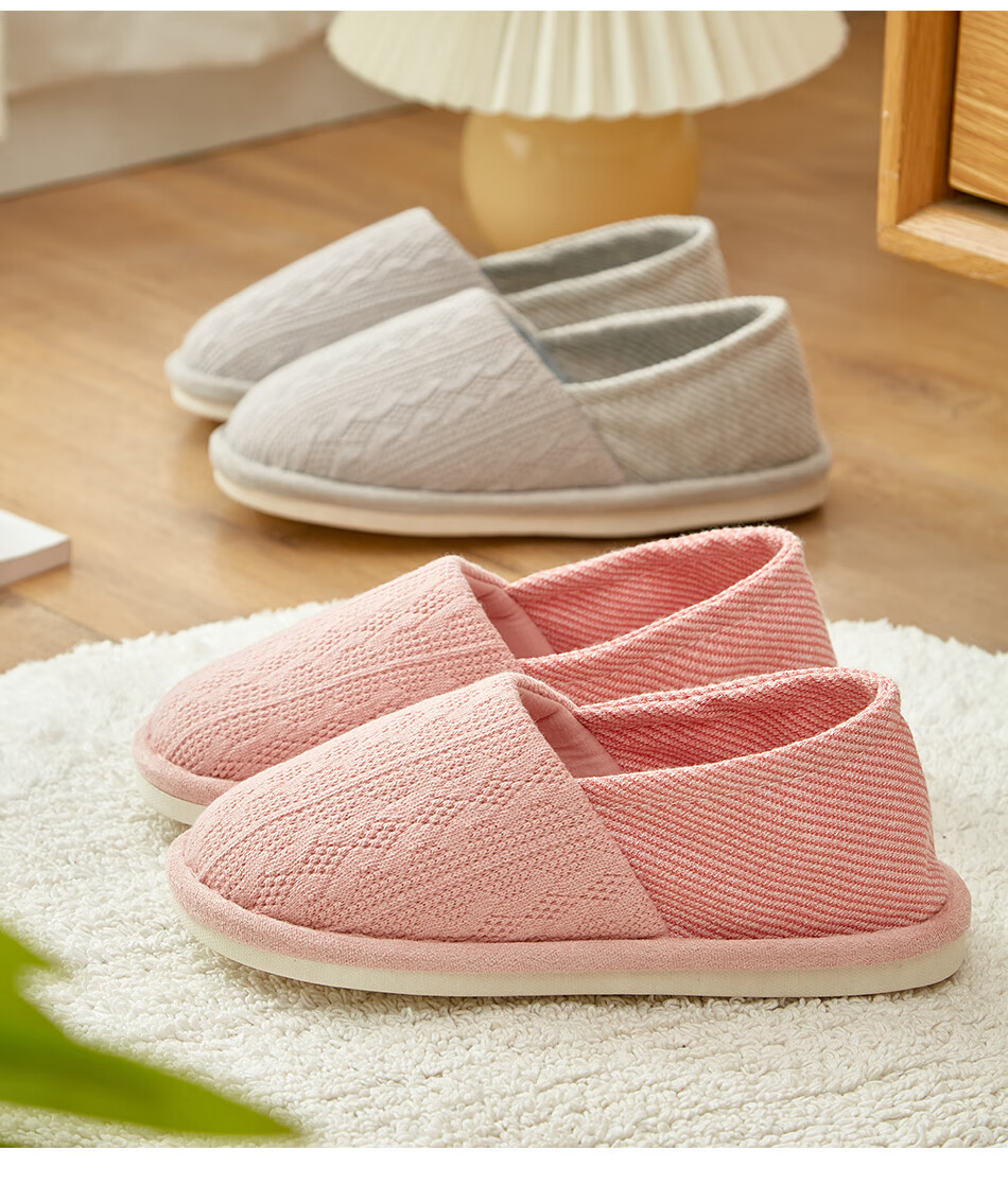 GUOLUOFEI Postpartum Shoes, Maternity Heel Covers, Spring And Summer Confinement Shoes for Women, Summer Cotton Slippers for Pregnant Women, Pink, Size 36-37 14