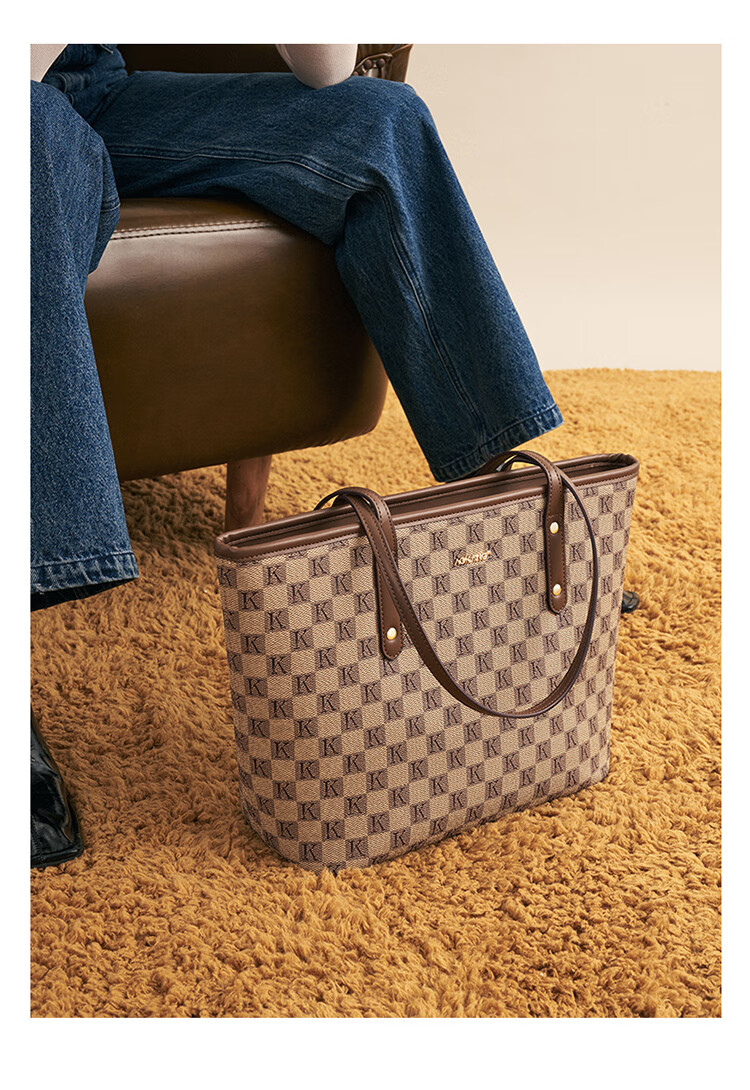 Aokang Women's Handbag, Trendy Large Capacity Underarm Shoulder Bag, Light Luxury Tote Bag, Birthday Gift, High-End Present for Girlfriend Or Wife 7
