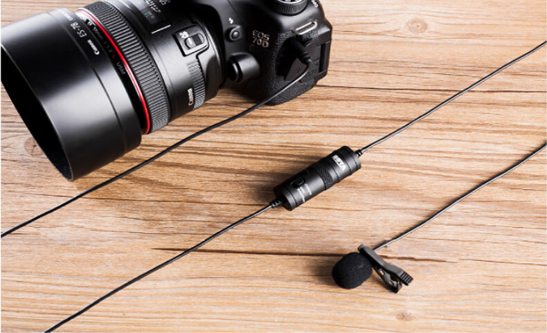 BOYA Microphone M1S Mobile Live Clip-On Microphone for Camera, DSLR Interview Short Video Dubbing Recording Microphone Lavalier Lapel Microphone 6 Meters 8