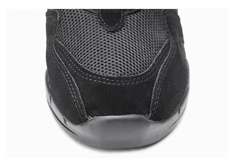 Sansha Spliced Modern Dance Shoes, Mesh Sports Dance Shoes, Air Cushion Soft Sole, Women's Square Dance Shoes, P22LS Black, Size 37 12