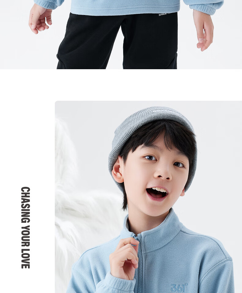 361° Children's Sweatshirt, Fall/Winter 2024, for Boys And Girls Aged 3-14, Thickened Pullover Fleece Sweatshirt, Green, Size 140 20