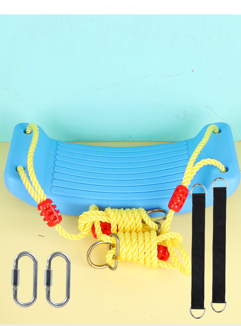 Hongdeng Children's Swing Board for Home Indoor And Outdoor Use, Baby Kids Swinging Playset, Blue Flexible Board, Birthday And New Year Gift 13